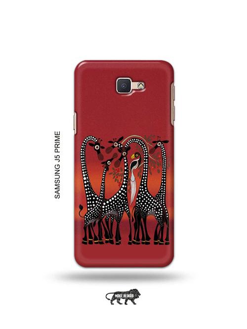 tweakymod designer printed hard case | kalankari giraffe back cover compatible with samsung j5 prime - 19079406 - Very Small Image - 1