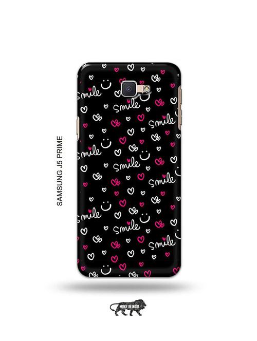 tweakymod designer printed hard case | smile doodle back cover compatible with samsung j5 prime - 19079443 - Very Small Image - 1
