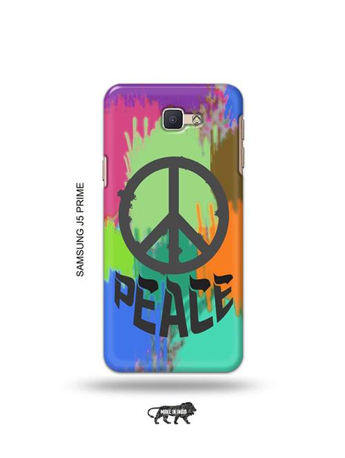 tweakymod designer printed hard case | peace back cover compatible with samsung j5 prime - 19079461 - Very Small Image - 1