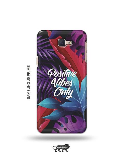tweakymod designer printed hard case | positive vibes only back cover compatible with samsung j5 prime - 19079464 - Very Small Image - 1