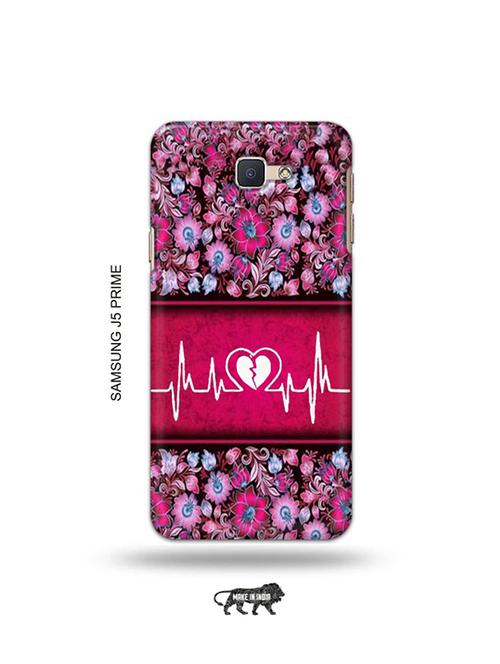 tweakymod designer printed hard case | heart ecg back cover compatible with samsung j5 prime - 19079487 - Very Small Image - 1