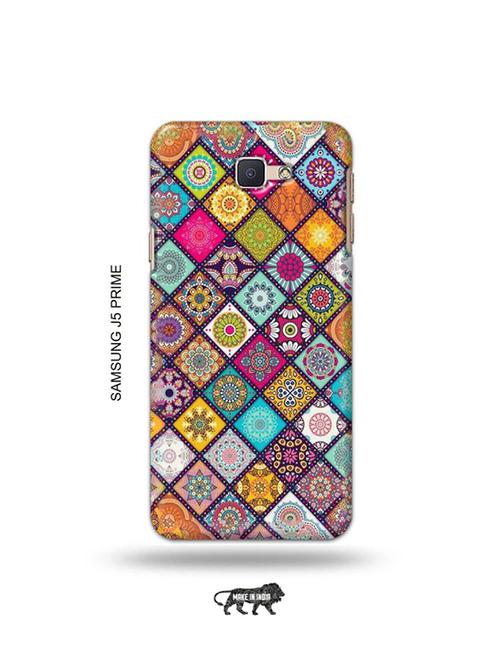 tweakymod designer printed hard case | aztec mix back cover compatible with samsung j5 prime - 19079499 - Very Small Image - 1
