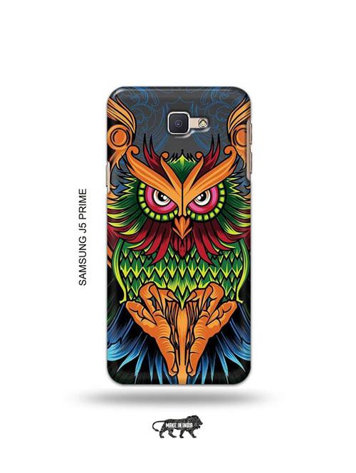 tweakymod designer printed hard case | colourful owl back cover compatible with samsung j5 prime - 19079550 - Very Small Image - 1