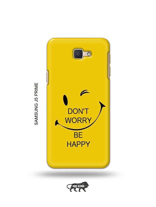 tweakymod designer printed hard case | funny face yellow back cover compatible with samsung j5 prime - 19079555 - Very Small Image - 1