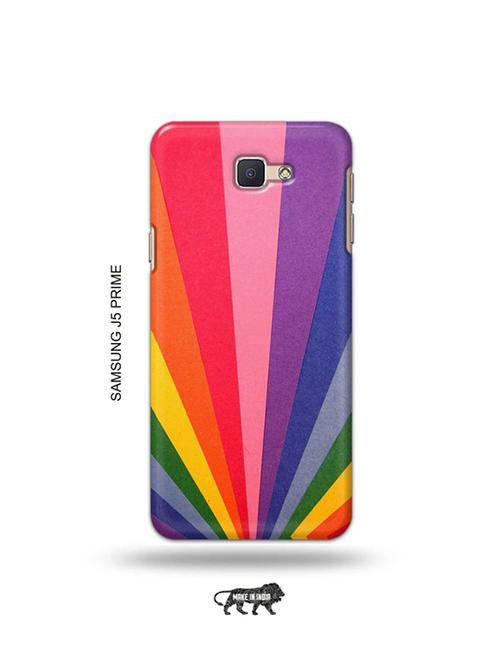 tweakymod designer printed hard case | rainbow strips back cover compatible with samsung j5 prime - 19079567 - Very Small Image - 1