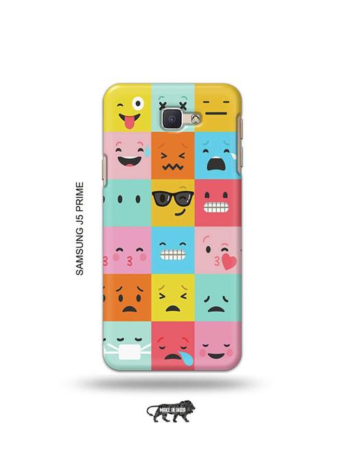 tweakymod designer printed hard case | emojies back cover compatible with samsung j5 prime - 19079585 - Very Small Image - 1