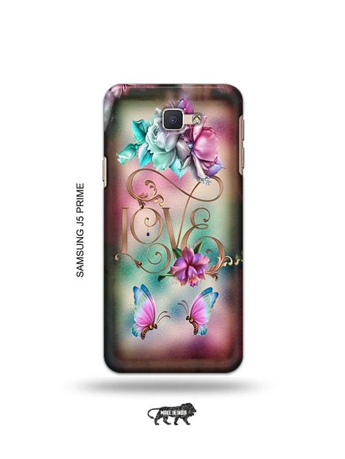 tweakymod designer printed hard case | floral love back cover compatible with samsung j5 prime - 19079650 - Very Small Image - 1