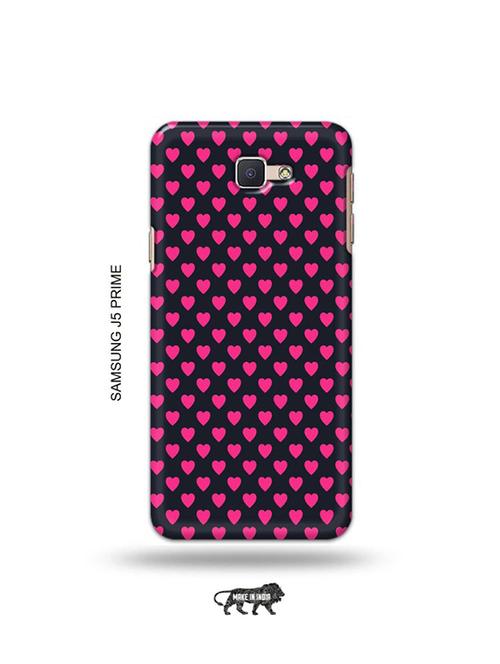 tweakymod designer printed hard case | pink hearts back cover compatible with samsung j5 prime - 19079652 - Very Small Image - 1