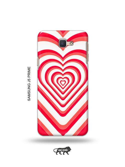 tweakymod designer printed hard case | pink heart back cover compatible with samsung j5 prime - 19079666 - Very Small Image - 1