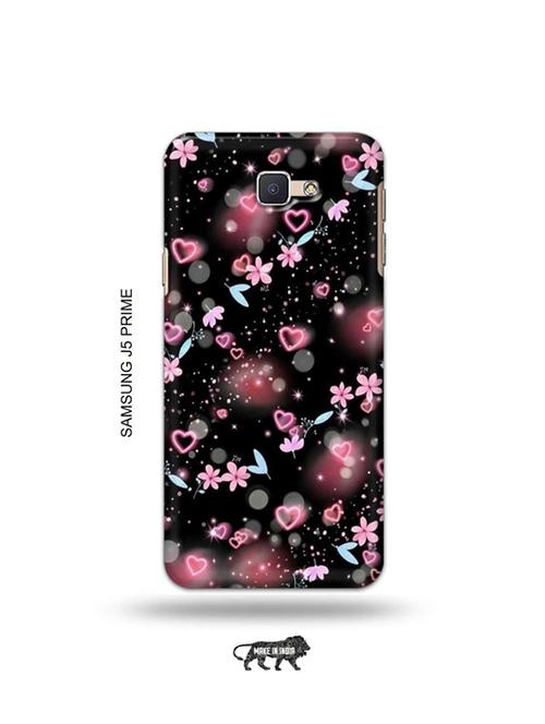 tweakymod designer printed hard case | flower and hearts back cover compatible with samsung j5 prime - 19079669 - Very Small Image - 1