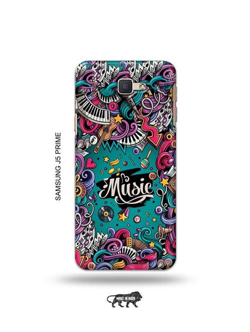 tweakymod designer printed hard case | music back cover compatible with samsung j5 prime - 19079736 - Very Small Image - 1