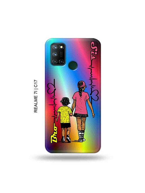 tweakymod designer printed hard case | brother sister back cover compatible with realme 7i, realme c17 - 19079796 - Very Small Image - 1