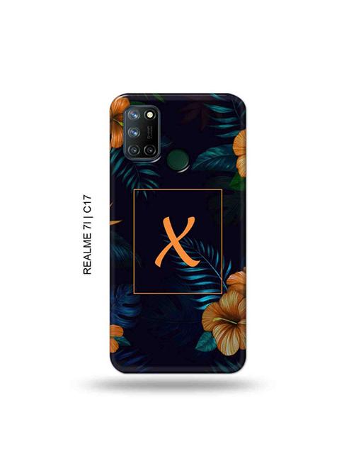 floral x back cover compatible with realme 7i, realme c17 - 19079846 - Very Small Image - 1