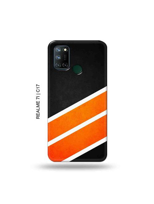 tweakymod designer printed hard case | orange strips back cover compatible with realme 7i, realme c17 - 19079888 - Very Small Image - 1
