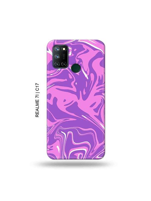 tweakymod designer printed hard case | messy pink back cover compatible with realme 7i, realme c17 - 19079901 - Very Small Image - 1