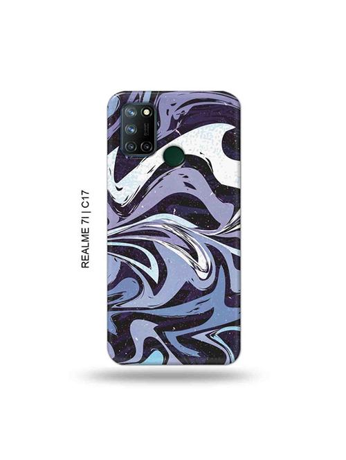 tweakymod designer printed hard case | messy blue back cover compatible with realme 7i, realme c17 - 19079911 - Very Small Image - 1