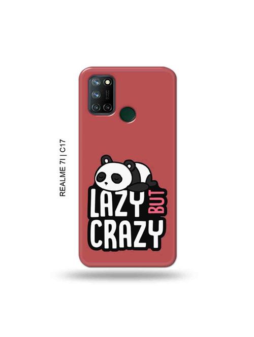 tweakymod designer printed hard case | crazy panda back cover compatible with realme 7i, realme c17 - 19079929 - Very Small Image - 1