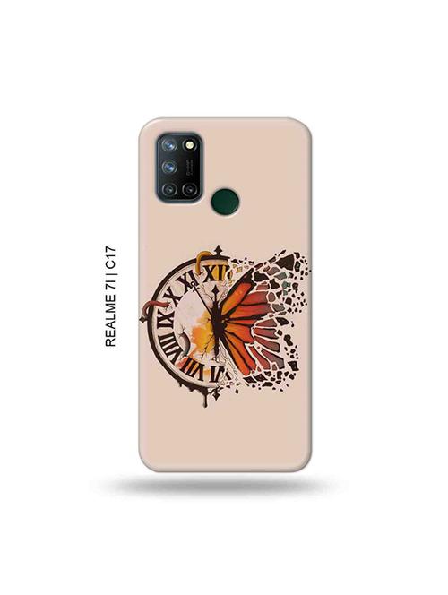 tweakymod designer printed hard case | clock butterfly back cover compatible with realme 7i, realme c17 - 19079938 - Very Small Image - 1