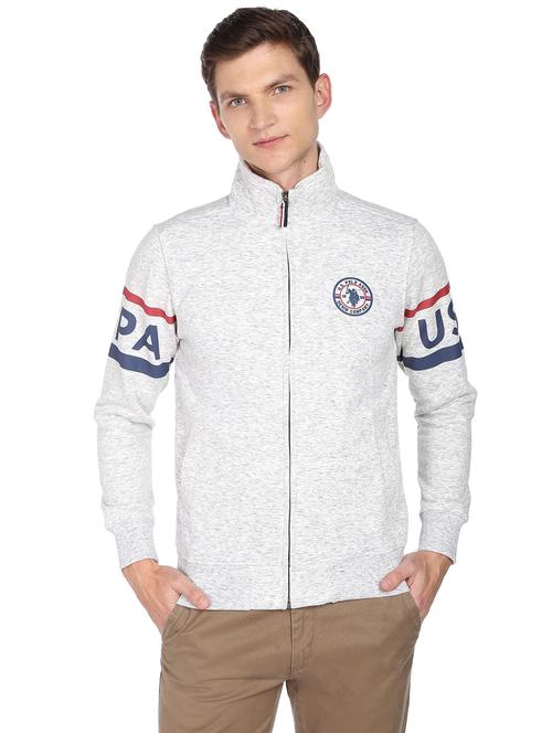 grey cotton casual jacket - 19080322 - Very Small Image - 1