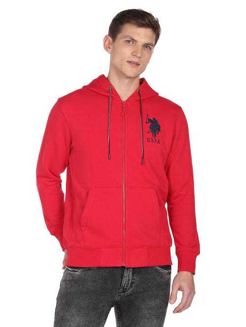 red cotton casual jacket - 19080364 - Very Small Image - 1