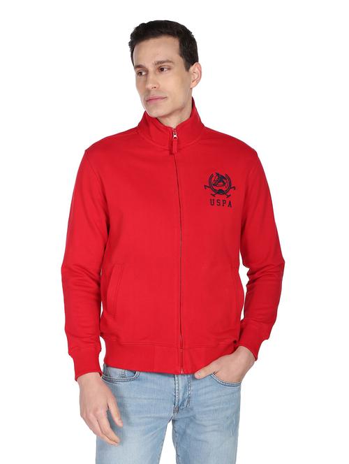 red cotton casual jacket - 19080382 - Very Small Image - 1