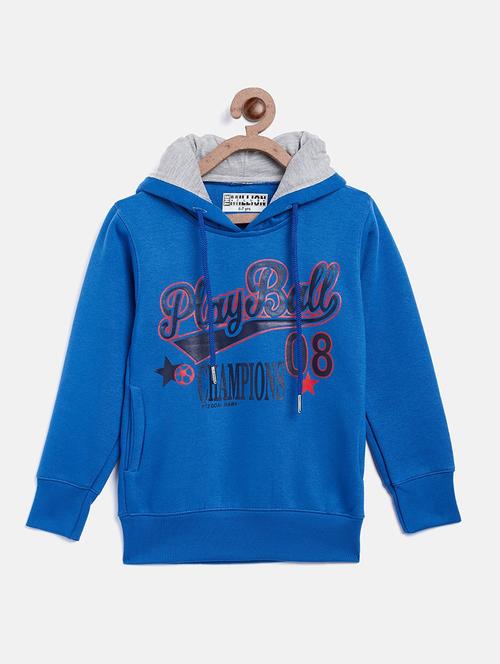hooded neck printed sweatshirt - 19081789 - Very Small Image - 1