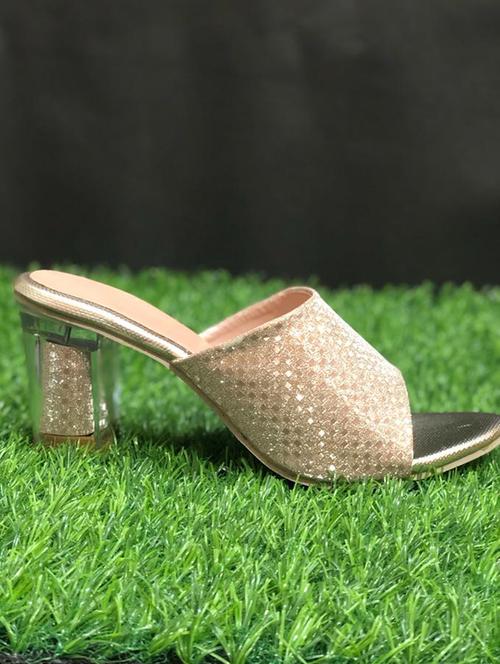 silver synthetic slip on sandals - 19082098 - Very Small Image - 1