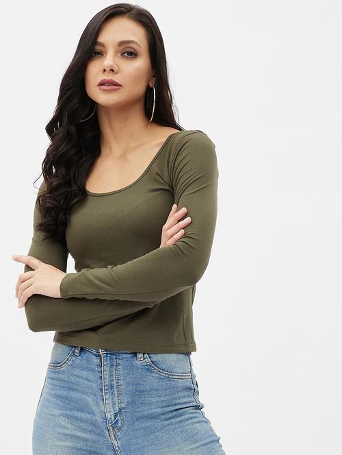 green cotton regular tee - 19083666 - Very Small Image - 1