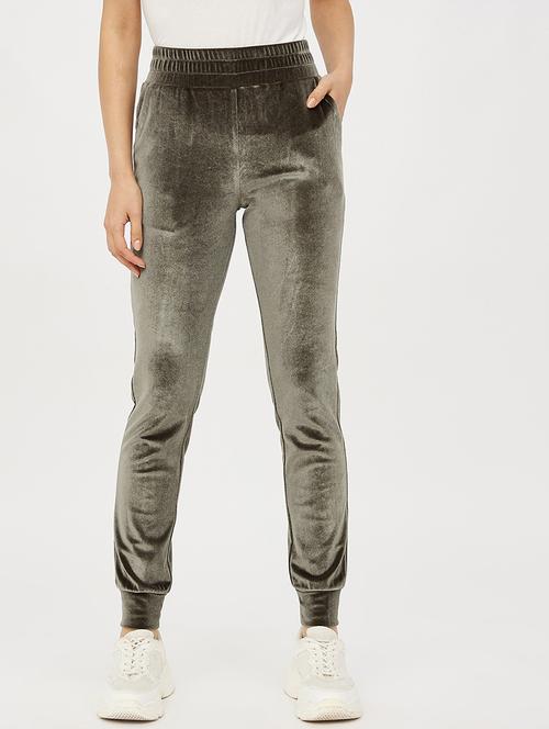 olive solid track pant - 19083810 - Very Small Image - 1