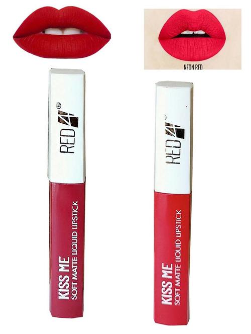 kiss me maroon & red liquid lipstick - 19085679 - Very Small Image - 1