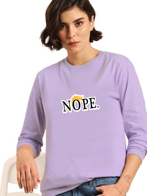 purple cotton tshirt - 19086587 - Very Small Image - 1