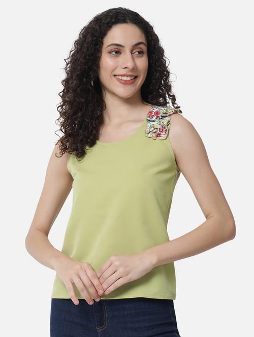 frill detail solid top - 19086750 - Very Small Image - 1