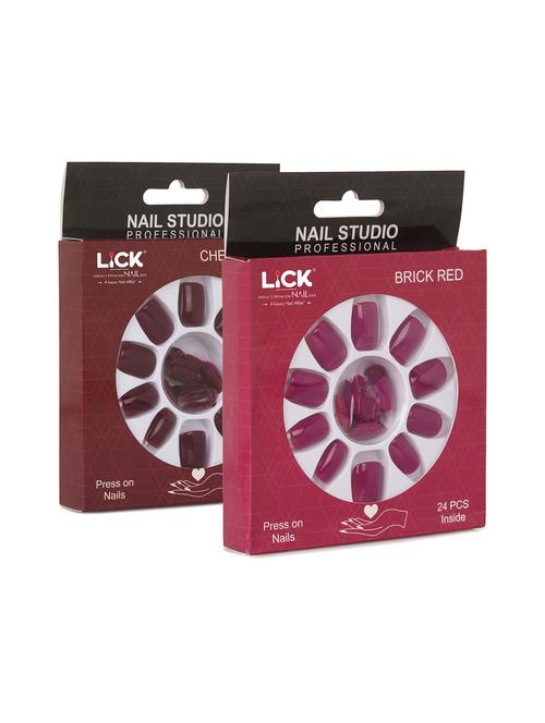 pack of 2 lick false reusable acrylic press on nails - 19086956 - Very Small Image - 1