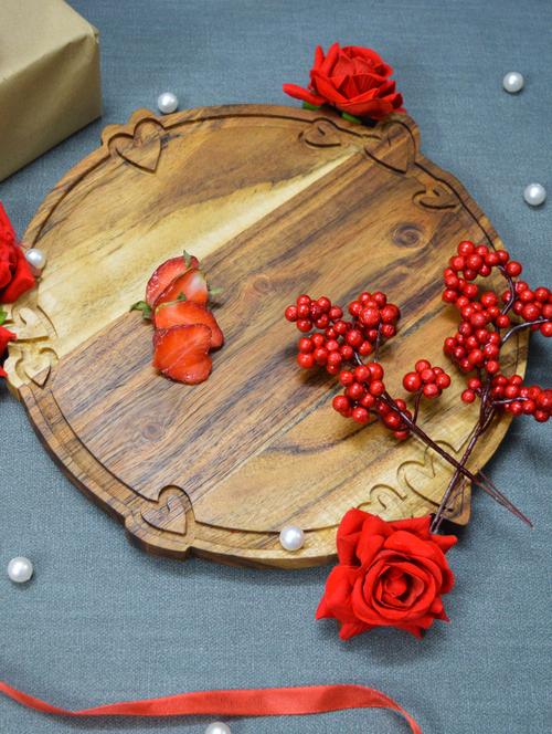 wood bread board cheese serving platter - 19087145 - Very Small Image - 1
