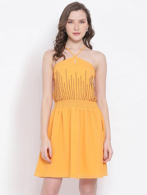 yellow skater dress - 19087659 - Very Small Image - 1