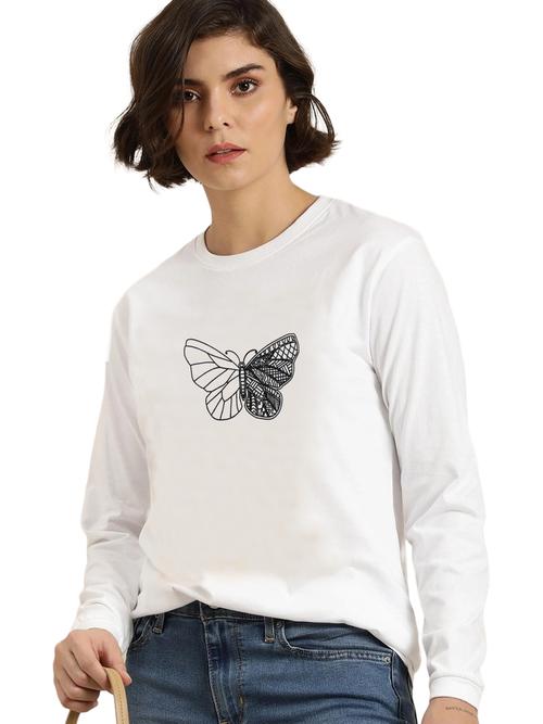 trendy latest women long sleeve oversized t-shirts - 19087678 - Very Small Image - 1