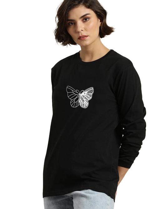 trendy latest women long sleeve oversized t-shirts - 19087682 - Very Small Image - 1