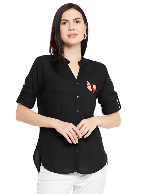 black casual shirt - 19087800 - Very Small Image - 1