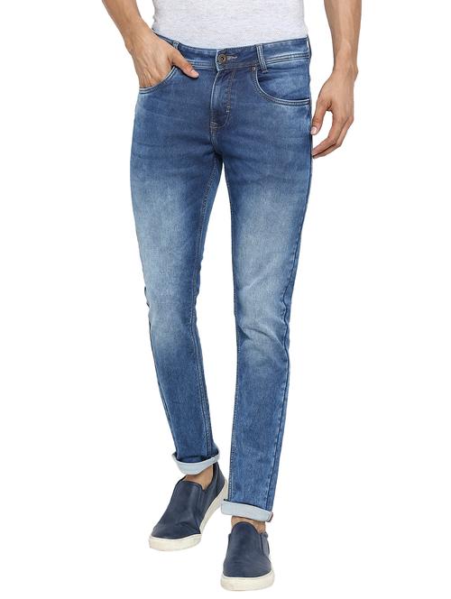 mid rise light washed denim jean - 19087945 - Very Small Image - 1