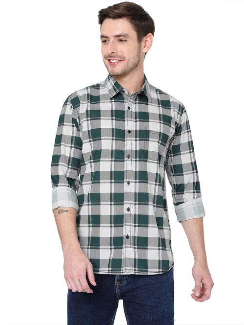 grey cotton casual shirt - 19088073 - Very Small Image - 1
