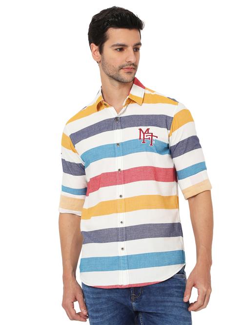 white cotton casual shirt - 19088160 - Very Small Image - 1