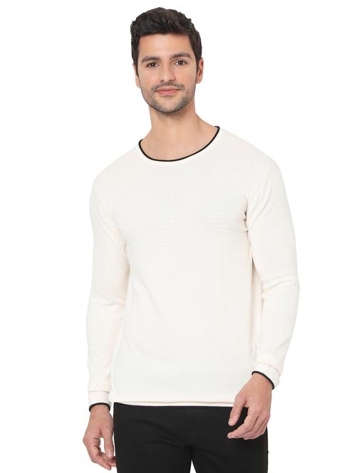 round neck solid pullover - 19088204 - Very Small Image - 1