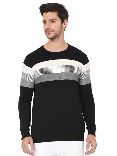 round neck solid pullover - 19088205 - Very Small Image - 1
