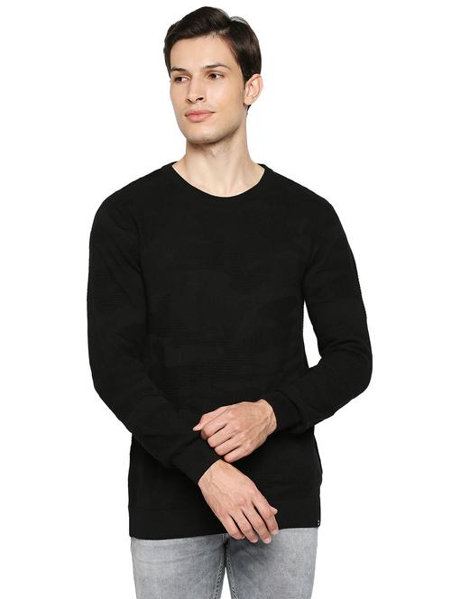 round neck solid pullover - 19088213 - Very Small Image - 1