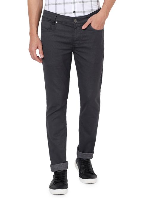 grey cotton chinos casual trousers - 19088568 - Very Small Image - 1