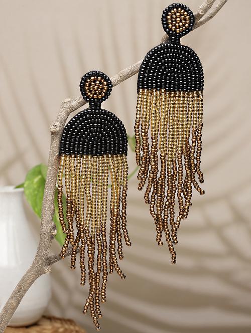 handcrafted drop earrings - 19088692 - Very Small Image - 1