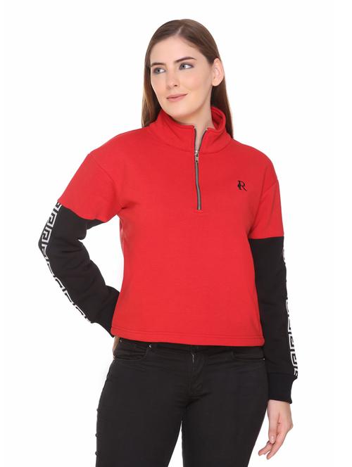 women's color block sweatshirt - 19088977 - Very Small Image - 1