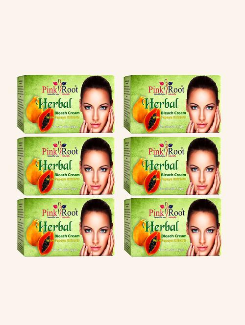 herbal papaya bleach cream 50gm, pack of 6 - 19089971 - Very Small Image - 1