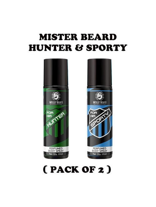hunter & sporty perfumed body spray, pack of 2 - 19090054 - Very Small Image - 1
