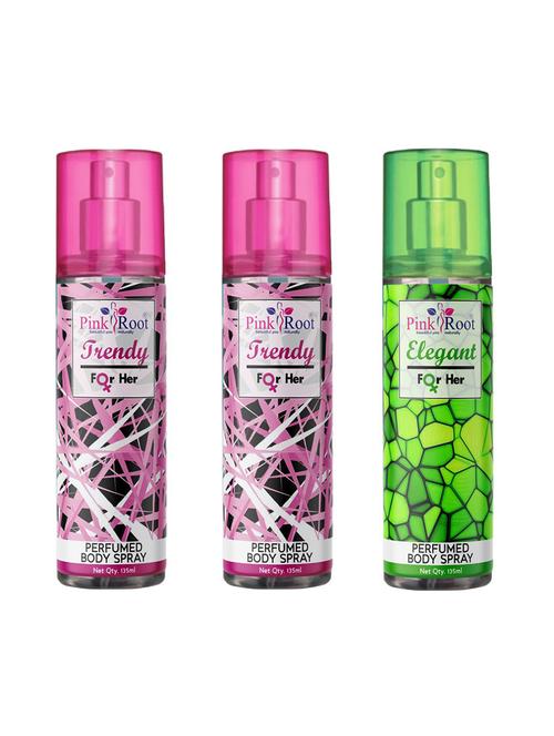 trendy & elegant perfumed body spray for women, pack of 3 - 19090097 - Very Small Image - 1